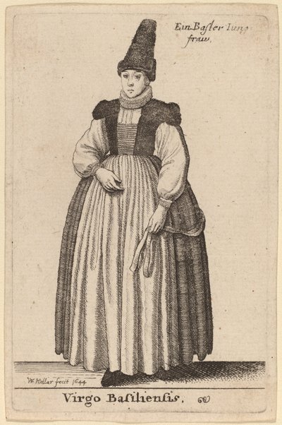 Panna Basilejská od Wenceslaus Hollar