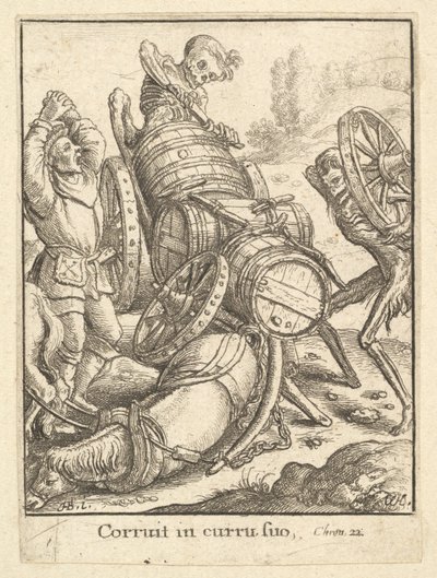 Waggoner, z Tance smrti, 1651. od Wenceslaus Hollar