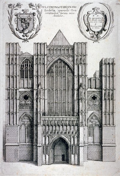 Westminsterské opatství, Londýn, c1650 od Wenceslaus Hollar