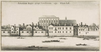 Whitehall od řeky od Wenceslaus Hollar