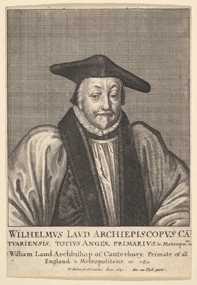 William Laud, arcibiskup z Canterbury, 1641. od Wenceslaus Hollar