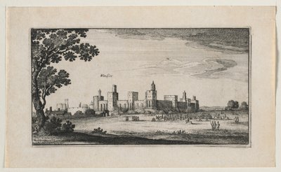 Hrad Windsor z jihovýchodu od Wenceslaus Hollar