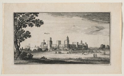 Hrad Windsor z jihovýchodu, 1644. od Wenceslaus Hollar