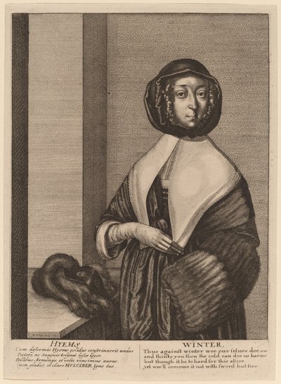 Zima od Wenceslaus Hollar