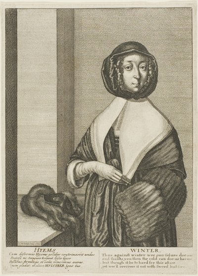 Zima od Wenceslaus Hollar