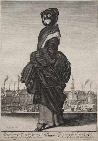 Zima od Wenceslaus Hollar