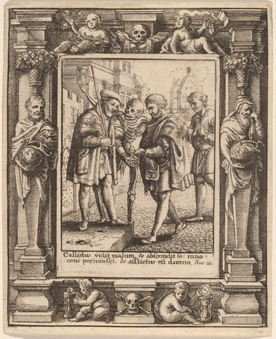Zastánce od Wenceslaus Hollar after Hans Holbein the Younger after Abraham van Diepenbeeck