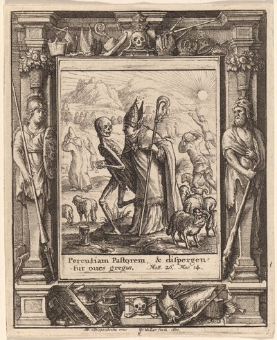 Biskup od Wenceslaus Hollar after Hans Holbein the Younger after Abraham van Diepenbeeck
