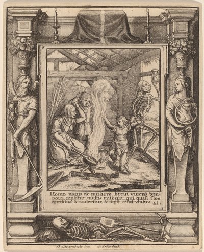 Dítě od Wenceslaus Hollar after Hans Holbein the Younger after Abraham van Diepenbeeck