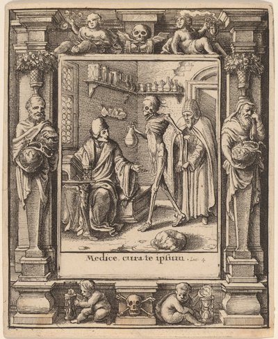 Doktor od Wenceslaus Hollar after Hans Holbein the Younger after Abraham van Diepenbeeck