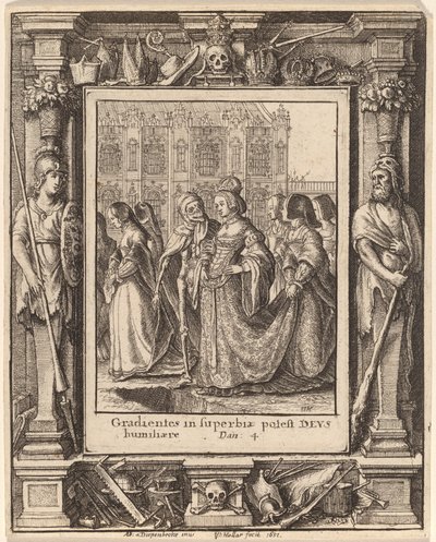 Císařovna od Wenceslaus Hollar after Hans Holbein the Younger after Abraham van Diepenbeeck