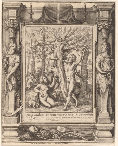 Rajská zahrada od Wenceslaus Hollar after Hans Holbein the Younger after Abraham van Diepenbeeck