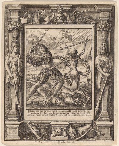 Rytíř od Wenceslaus Hollar after Hans Holbein the Younger after Abraham van Diepenbeeck