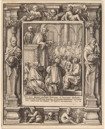 Kazatel od Wenceslaus Hollar after Hans Holbein the Younger after Abraham van Diepenbeeck