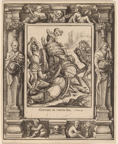 Vozka od Wenceslaus Hollar after Hans Holbein the Younger after Abraham van Diepenbeeck