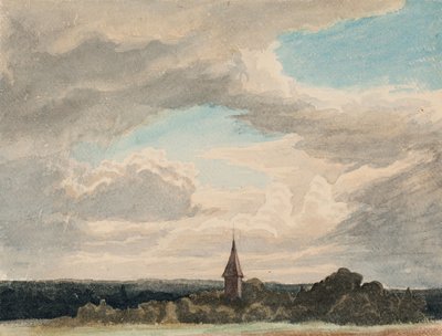 Věž v krajině v Odenthalu, studie od Werner Holmberg
