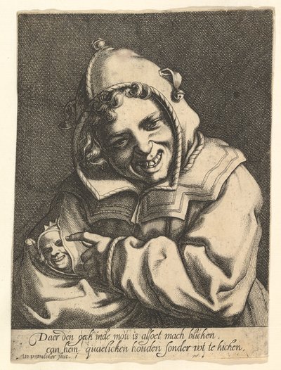 Laughing Fool, ca. 1612. od Werner Jacobsz. van den Valckert