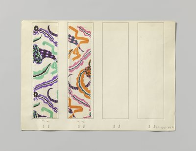 Ocel s potištěnou stranou, design Blumenhorn od Wiener Werkstätte