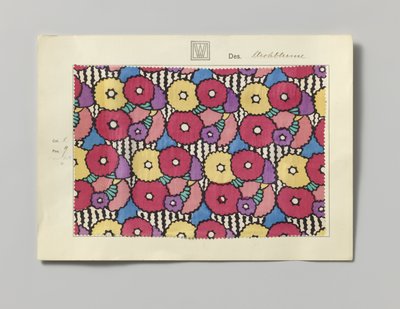Ocel s potištěnou stranou, design Strohblume od Wiener Werkstätte