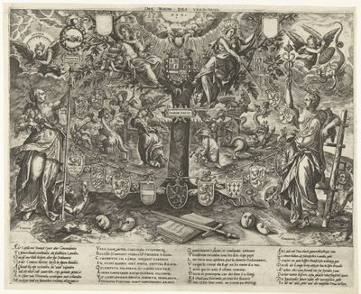 Strom úmluvy, 1578 The Tree of the Covenants / Arbor Pacis (název na objektu) od Wierix