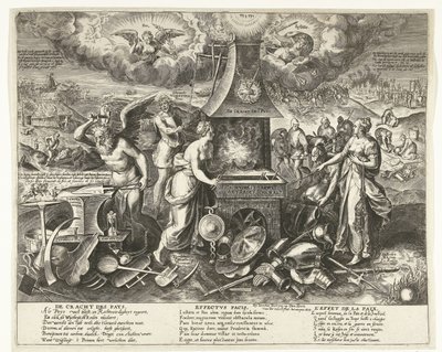 Síla míru, 1678 The Power of the Pays (název na objektu) od Wierix