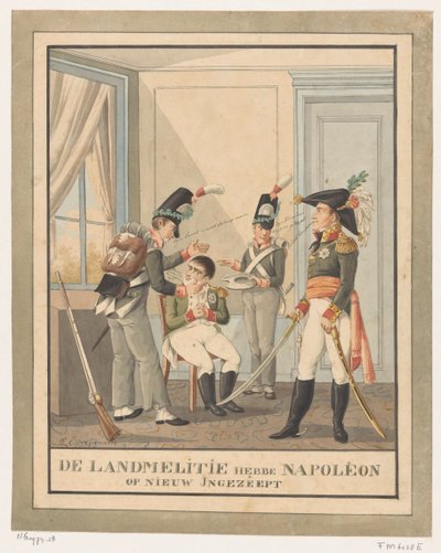 Napoleon je oholený Landmelité znovu namydlili Napoleona (název na předmětu) od Wijnand Esser