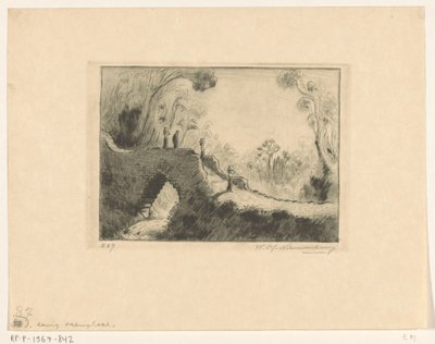 Most u Margy na Bali The Bridge (původní název) od Wijnand Otto Jan Nieuwenkamp (signed by artist)