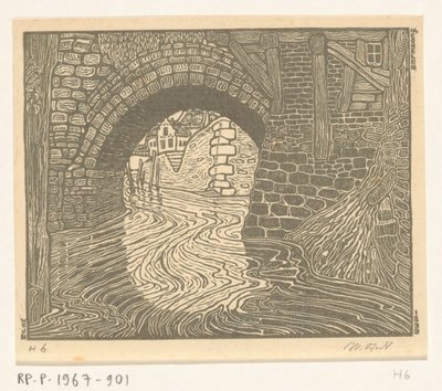 Bridge in Mechelen (původní název) od Wijnand Otto Jan Nieuwenkamp (signed by artist)