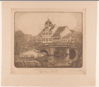 Administrativní budova firmy Firma Sluyters & Co. Kali Besar Batavia (původní název na objektu) od Wijnand Otto Jan Nieuwenkamp (signed by artist)