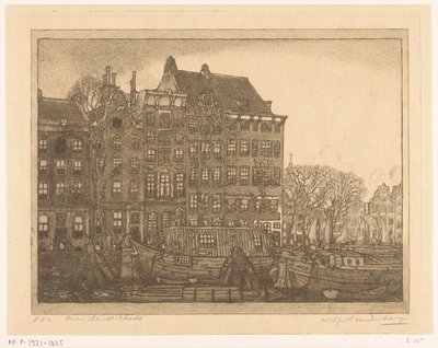 Domy na Prins Hendrikkade v Amsterdamu Prins Hendrikkade (původní název) od Wijnand Otto Jan Nieuwenkamp (signed by artist)