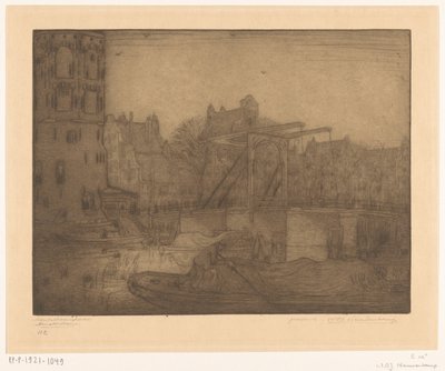 Montelbaanstoren, Amsterdam (původní název) od Wijnand Otto Jan Nieuwenkamp (signed by artist)