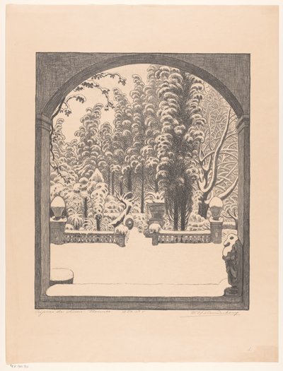 Zbytek biskupů: Florencie (původní název na předmětu) od Wijnand Otto Jan Nieuwenkamp (signed by artist)