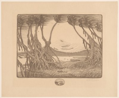 Mořský vánek, jižní pobřeží Jávy Sea Wind I (původní název na objektu) od Wijnand Otto Jan Nieuwenkamp (signed by artist)