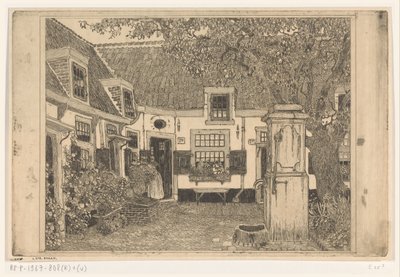 Hofje van Loo v Haarlemu The Peaceful Courtyard (původní název) od Wijnand Otto Jan Nieuwenkamp