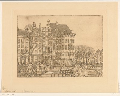 Domy na Prins Hendrikkade v Amsterdamu Prins Hendrikkade (původní název) od Wijnand Otto Jan Nieuwenkamp