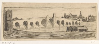 Romeinse brug nad Guadalquivirem v Córdobě Brug te Cordova (původní název) od Wijnand Otto Jan Nieuwenkamp