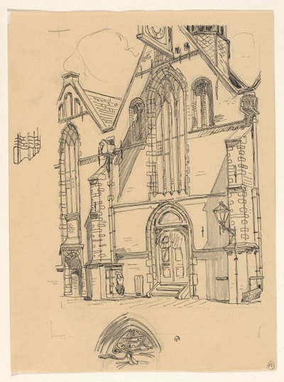 Západní průčelí Noorderkerk v Hoornu od Wijnand Otto Jan Nieuwenkamp