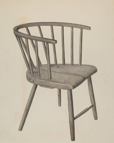 Ručně vyráběné křeslo, c. 1937. od Wilbur M Rice
