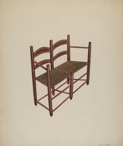 Židle Ox Cart, c. 1939. od Wilbur M Rice
