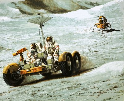 Doprava na Měsíc od Wilf (20th century) Hardy