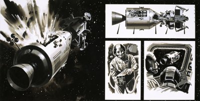 Mise Apollo 13 od Wilf (20th century) Hardy