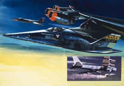 Raketoplán Martin Marietta X-24B od Wilf (20th century) Hardy