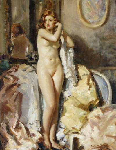Stojím před zrcadlem, Rudá hlava od Wilfred Gabriel de Glehn