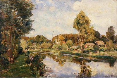 Avon poblíž Great Dunford od Wilfred Gabriel de Glehn