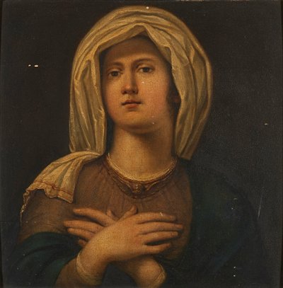 Portrét Sybil (olej na panelu) od Wilhelm (attr.to) Schadow