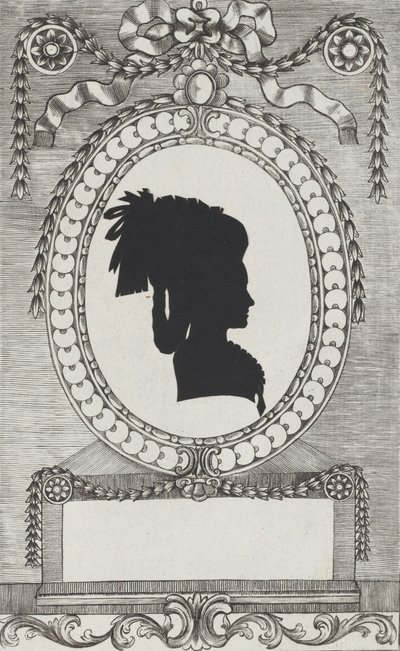 Silueta hraběnky Lodroni, 1784-1834. od Wilhelm Ackermann