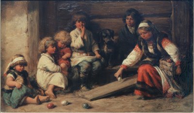 Velikonoční hra s vajíčky v Rusku od Wilhelm Amandus Beer
