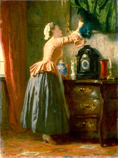 Služka, 19. století. od Wilhelm Amberg
