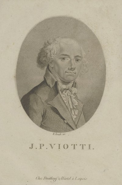 Portrét skladatele Giovanni Battista Viotti 1755-1824, c. 1800. od Wilhelm Arndt