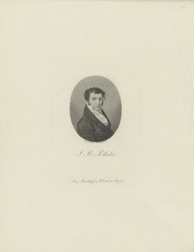 Portrét houslisty a skladatele Giovanniho Battisty Polledra 1781-1853, c. 1810. od Wilhelm Arndt